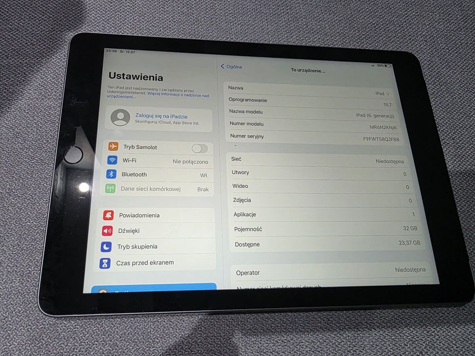 Ipad apple a1954 6gen