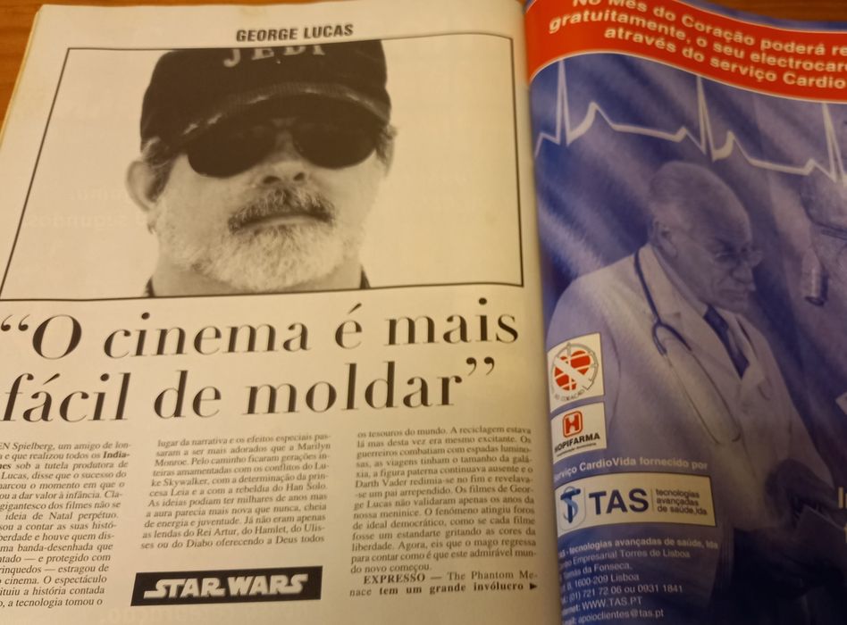 Star Wars guerra das estrelas revistas e conteúdos de 1999 e 2005