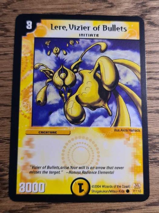 Duel Masters trading card 7/110 Lere, Vizier of Bullets