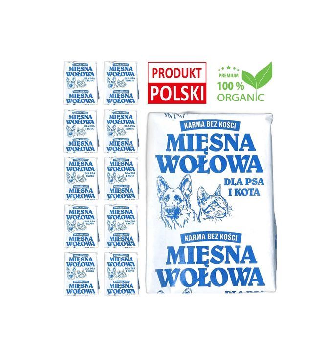 20KG MIĘSO MROŻONE 100% wołowe dla psa cała Polska WYSYŁKA OLX 5 zł