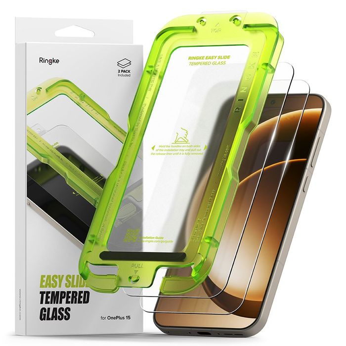 SZKŁO HARTOWANE RINGKE EASY SLIDE 2-PACK ONEPLUS 15 CLEAR
