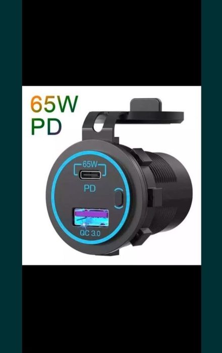 Автомобільне зарядне 65вт 12_24 v