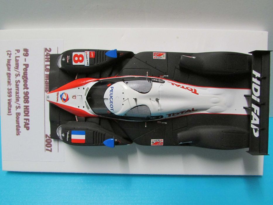 Peugeot 908 HDi FAP #8 (Lamy): 2º lugar 24h Le Mans 2007 - Spark 1/43