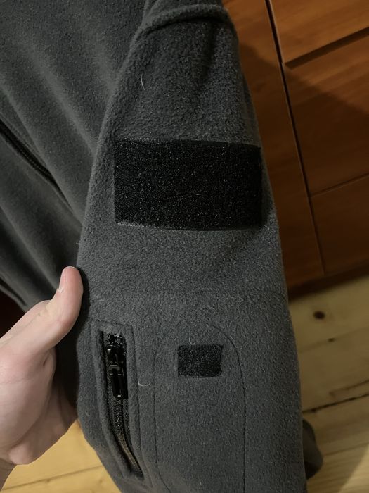 Флісове худі на блискавці з капюшоном (тактичного стилю)