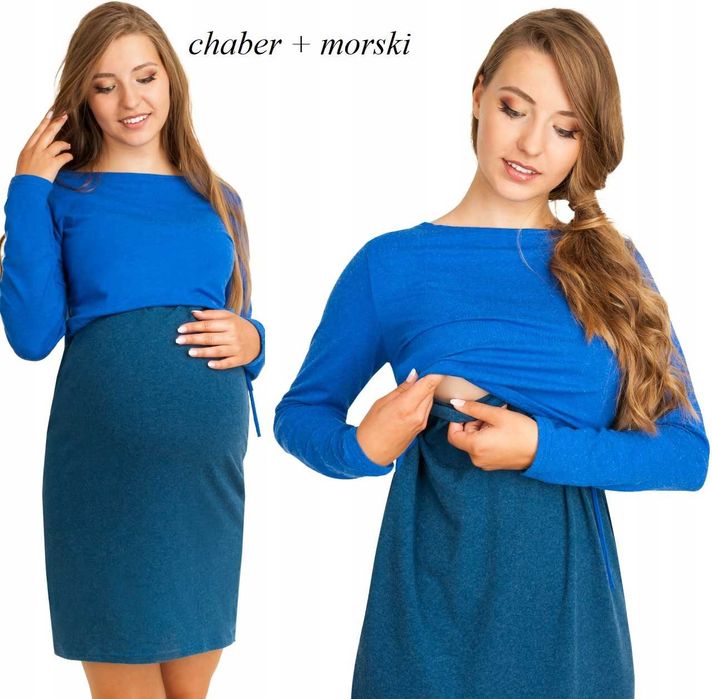 Sukienka ciążowa i do karmienia angorka BETI L/XL