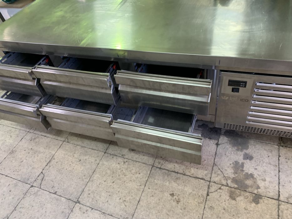 Bancada frigorifica inox de gavetas