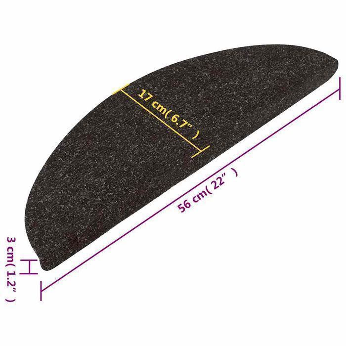 Vidaxl Samoprzylepne Nakładki Na Schody, 15 Szt., 56X17X3 Cm, Czarne
