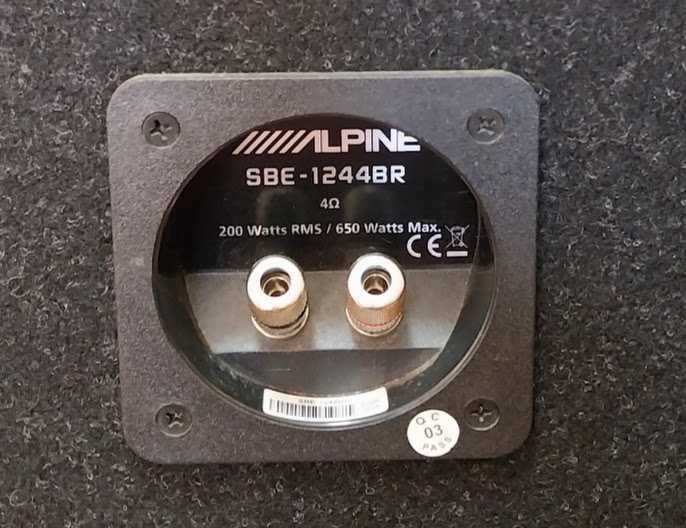 Alpine 1 subwoofer SBG SB, 200 watts rms 600 potencia máxima