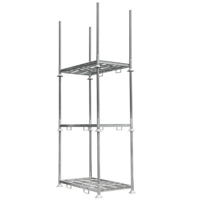 Manurack Mega-M podwójny mobilrack 202,5x118x31 cm ocynk 2000 kg