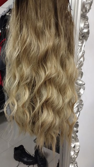 Włosy clip in ombre 1 gęsta taśma