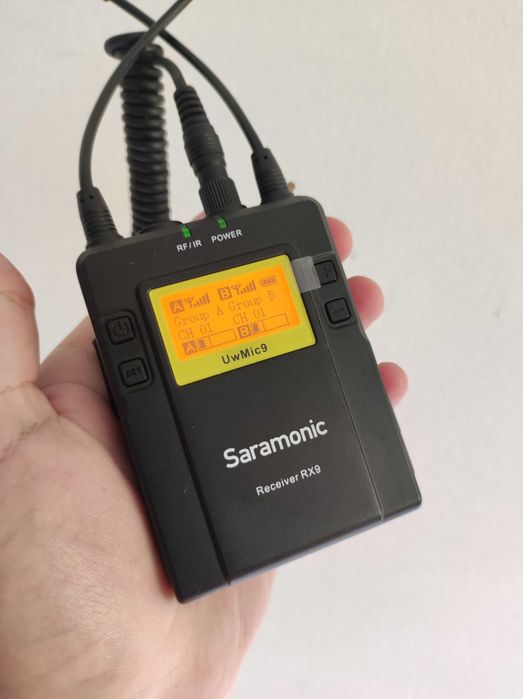 Sistema De Microfone Saramonic UWMIC9 (C/ ESTOJO E CARREGADOR)