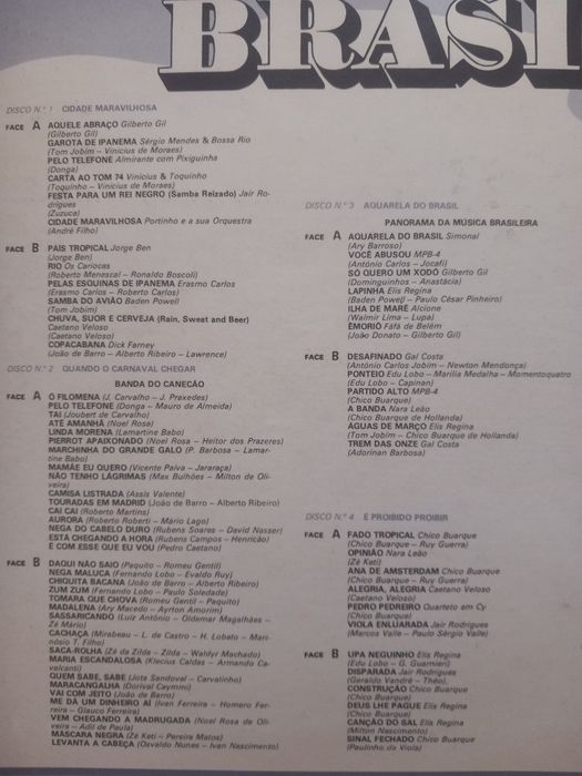 Os maiores sucessos do Brasil  6 LP's