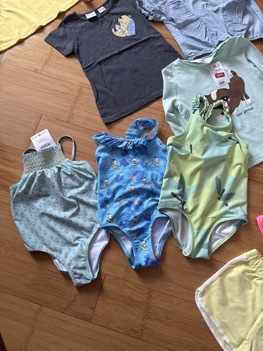 Літній одяг для дівчинки 3-4 роки 98 104 розмір zara h&m lefties pepco футболки шорти костюм