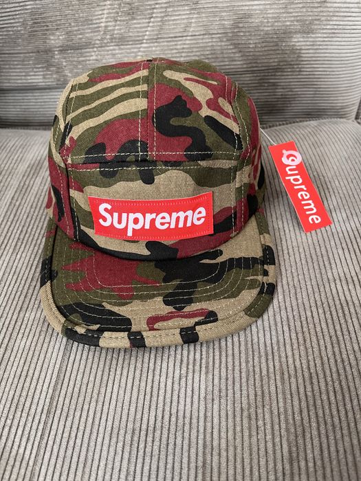 Boné Supreme 5-Panel Camuflado – Estilo Militar