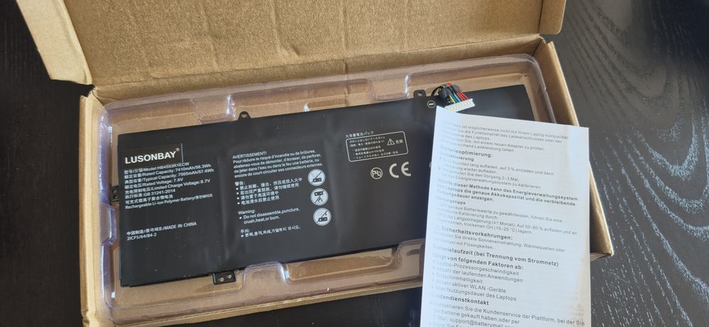 Bateria nova para portatil huawei