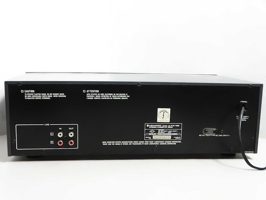 Magnetofon kasetowy KENWOOD KX-100 – Uszkodzony / Na części / Do naprawy