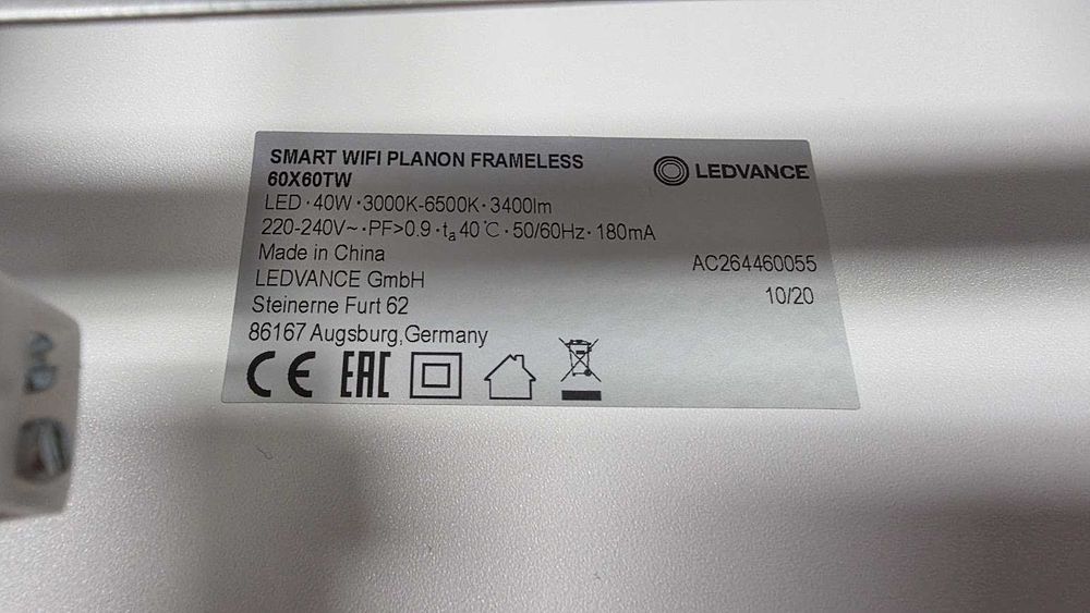 Lampa Plafon LED 40W Kwadratowy 60x60 cm  Smart+ WiFi LEDVANCE