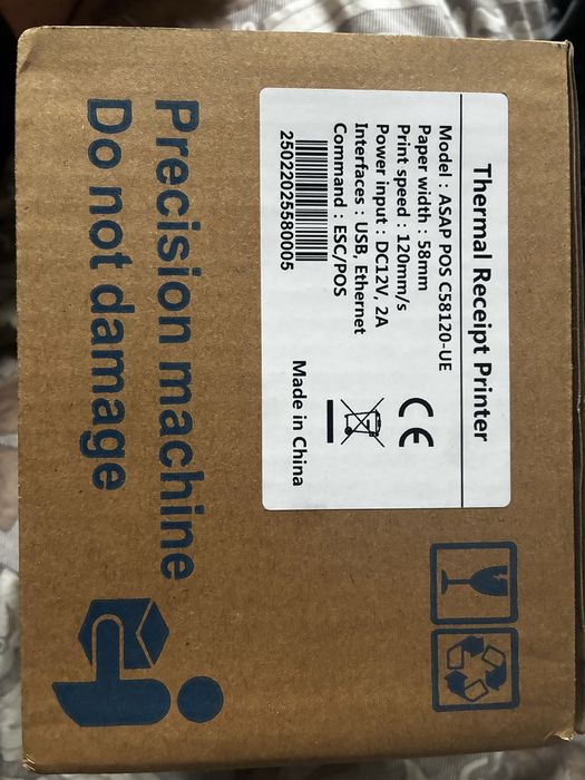 Чековий принтер ASAP POS C58120 USB+Ethernet (для ПРРО)