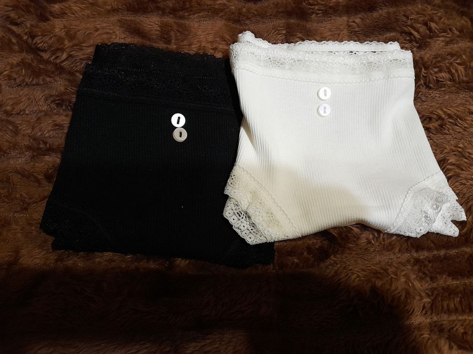 Figi Damskie Bawełna Prązkowana