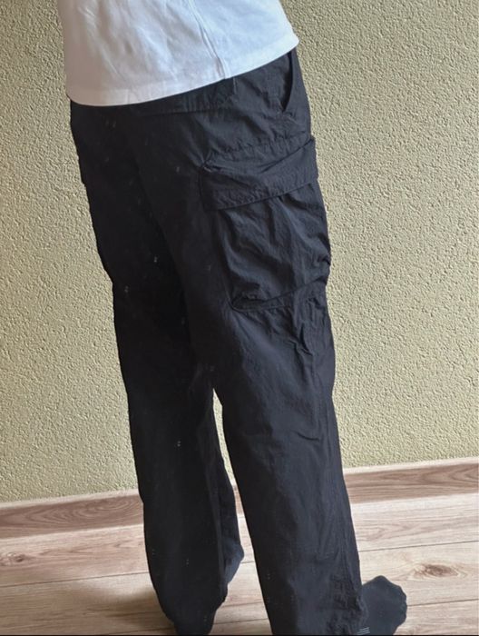 Spodnie parachute czarne