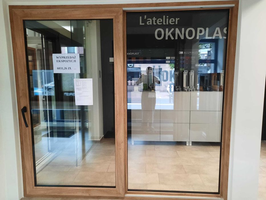 OKNOPLAST SLIDE – Okno tarasowe przesuwne 240 × 220 cm | WYPRZEDAŻ