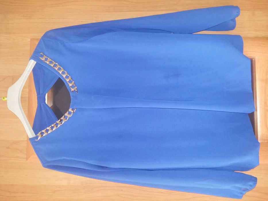 Bluzka chabrowa niebieska