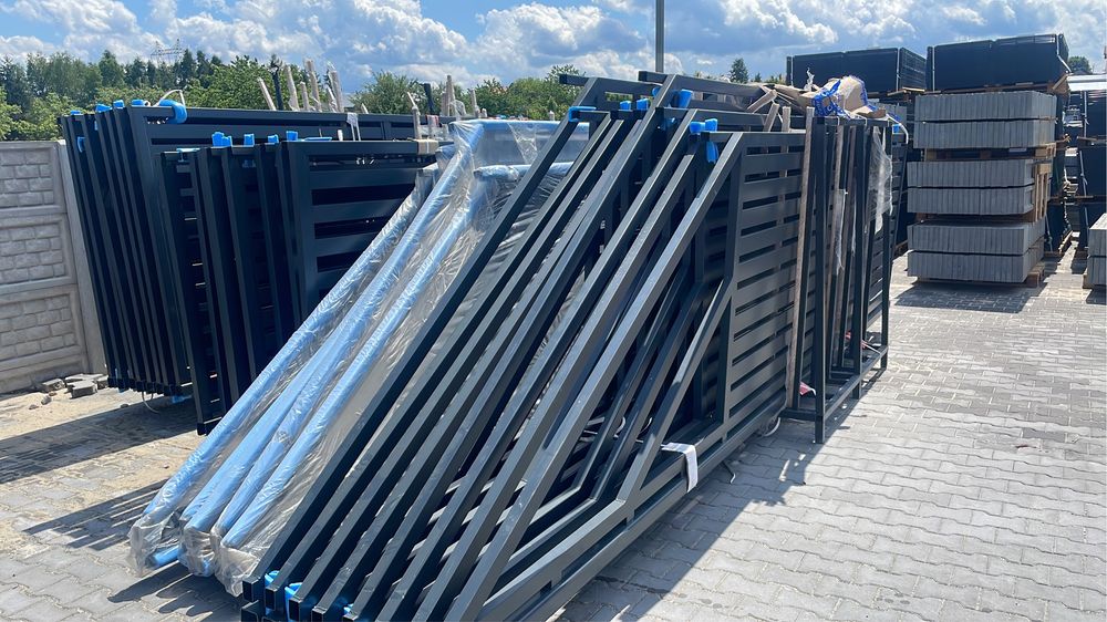 Bramy palisady od reki 4m 5m przesuwne transport