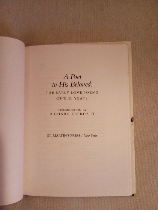 W. B. Yeats (Autor Prémio Nobel) - A Poet to his Beloved