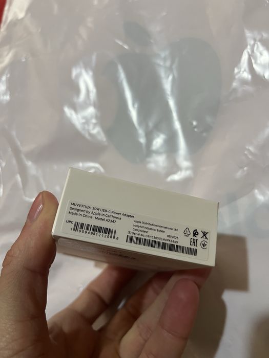 Адаптер apple 20W usb-c iphone