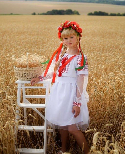 Вишиванка, плаття , сукня зелена, червона 104, 110, 122, 128, 140, 146