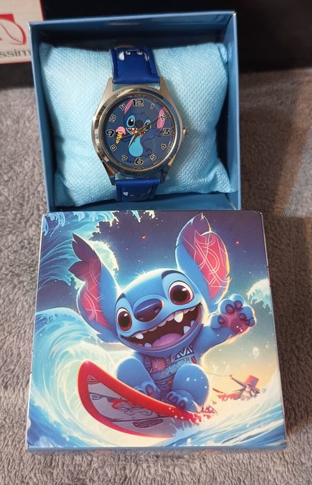 Niebieski zegarek dziecięcy Lilo&Stitch