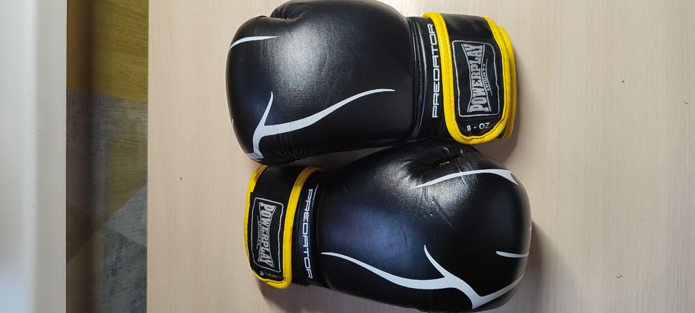 Перчатки боксерскі Predator / green hill 8 унций