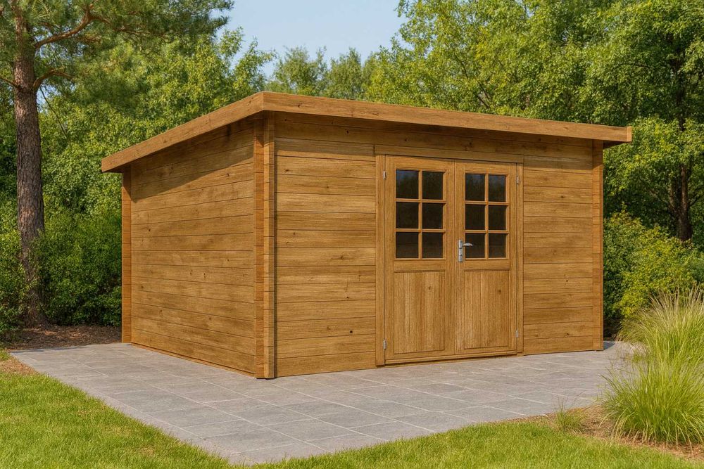 DOMEK drewniany 10 m2 - do samodzielnego złożenia - PRMOCJA -