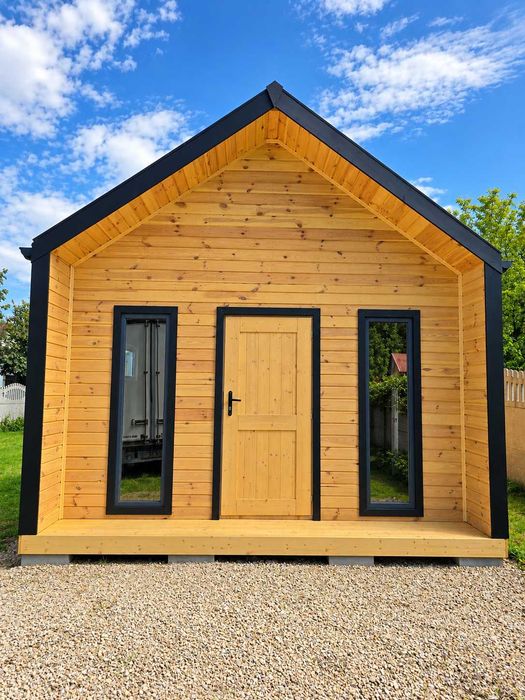 Domek drewniany Nowoczesna STODOŁA 25m² – dostępne od ręki, PROMOCJA -10%