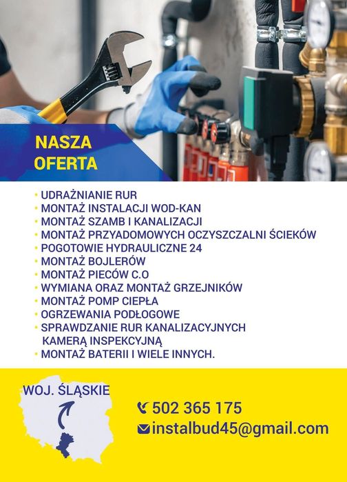 Hydraulik udrażnianie rur AWARIE24