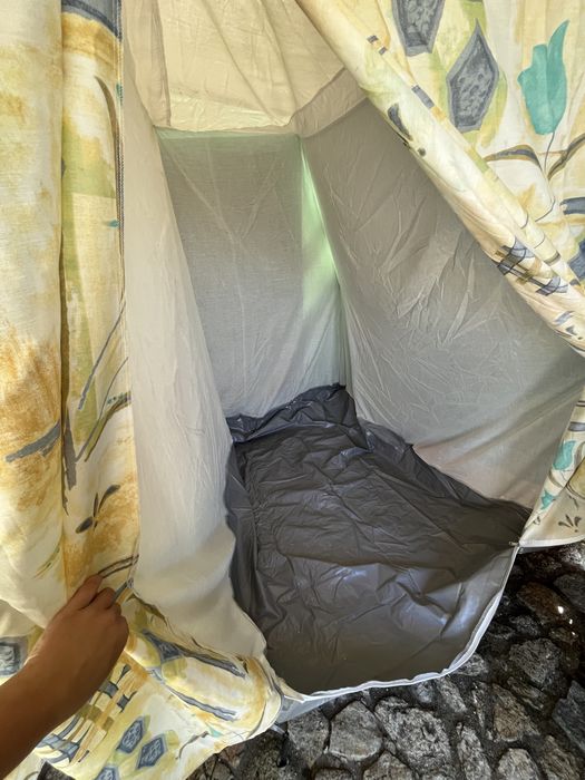 Tenda azul grande