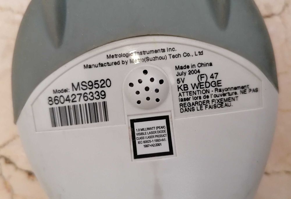 Vendo leitor de código de barras MS9520, portátil, LASER