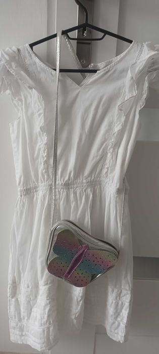 Biała sukienka H&m rozm. 146-152