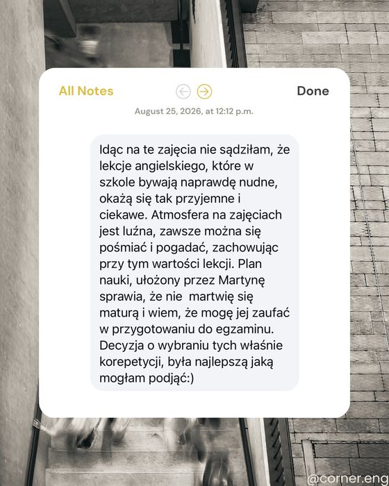 korepetycje zajęcia angielski online | corner.eng