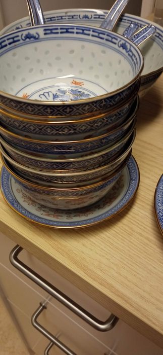 Chinese porcelain rice-grain-pattern tableware64285170597506121