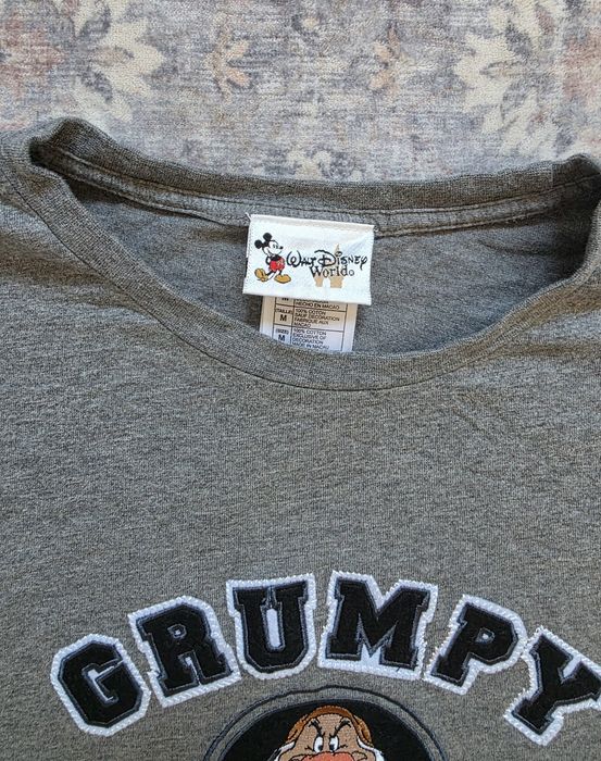 Grumpy Disney koszulka Królewna Śnieżka vintage M szara męska