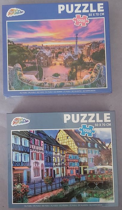 Puzzle 1000 elementów, 2 opakowania w cenie!
