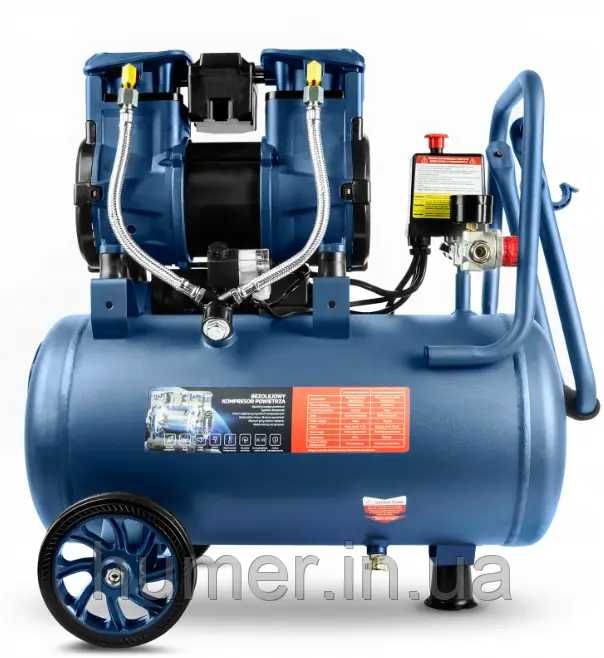 Компресор 2-х поршневий безмасляний Torpeda 24л  1480 Вт 95 л/хв 8 бар