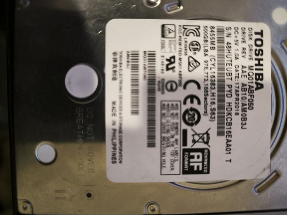 Discos 2.5" Sata 500gb