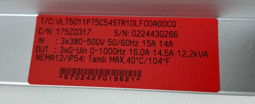 Falownik Danfoss VLT5000 12,2kVA