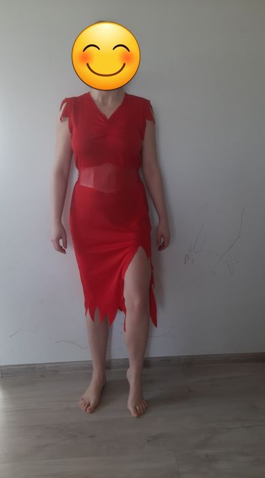 Sukienka + opaska strój przebranie damskie Diablica L XL