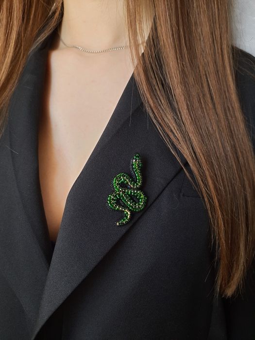 Брошка змія. Символ 2025 р. Подарунок. Новий рік. Брошь змея. Сувенір