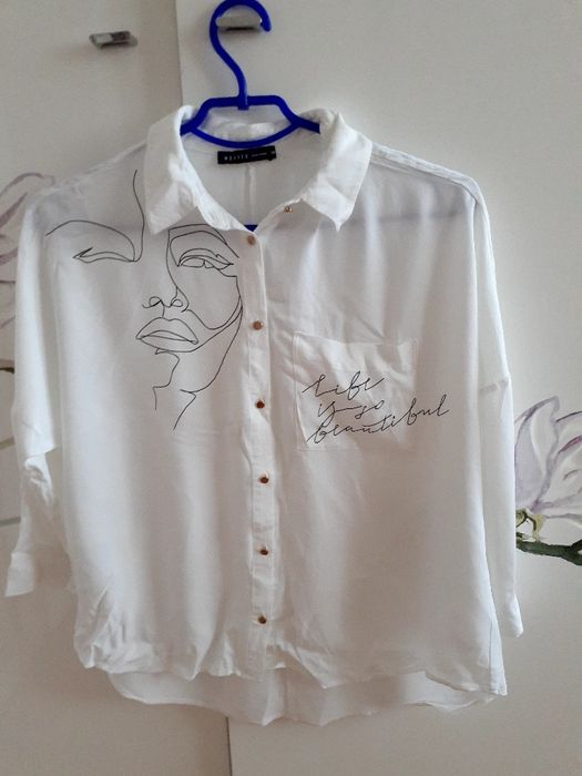 Блузка женская белая