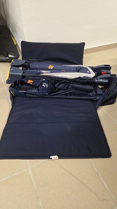 Berço viagem chicco azul