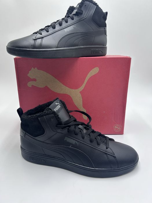 PUMA czarne sportowe buty wysokie męskie ocieplane